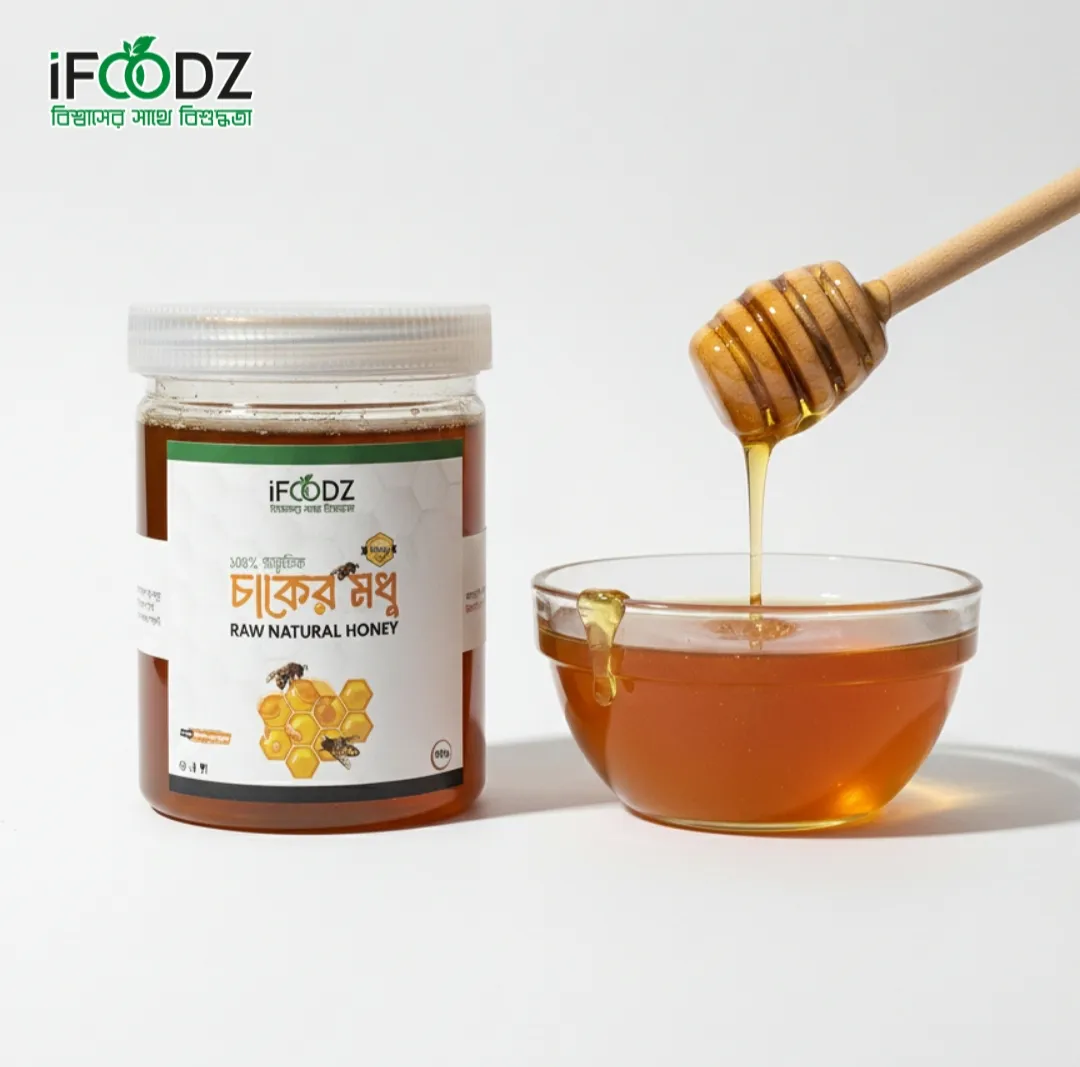 RAW NATURAL HONEY — প্রাকৃতিক চাকের মধু ৫00 গ্রাম